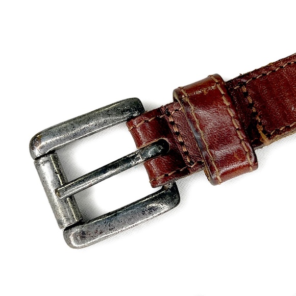 Gap Vintage Brown Big Braided Leather Belt - Picture 2 of 4